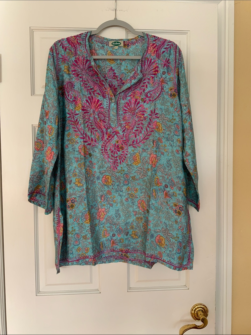 Beautiful silk embroidered tunic